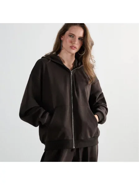 Худи Cropp коричневое