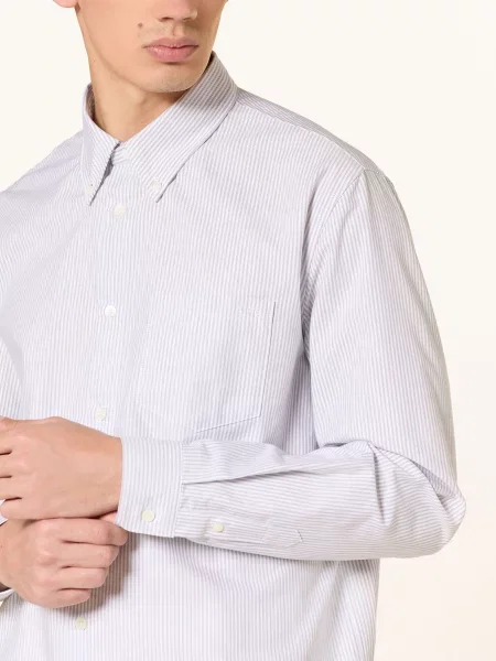 A.P.C. Košile Chemise Comfort Fit černošedá bílá