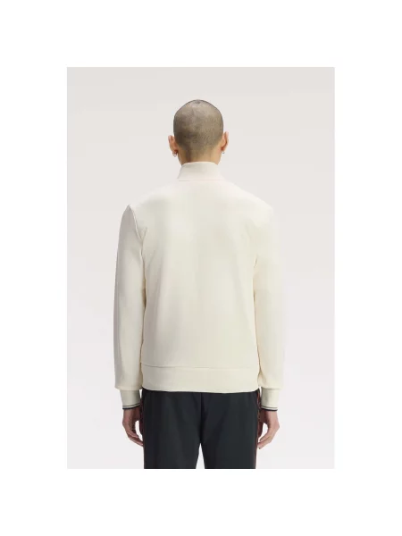 Mikina na zips Fred Perry béžová