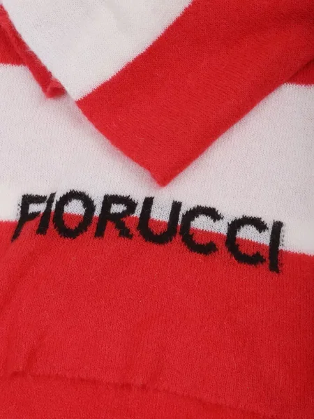 Fular Fiorucci cu dungi roșu