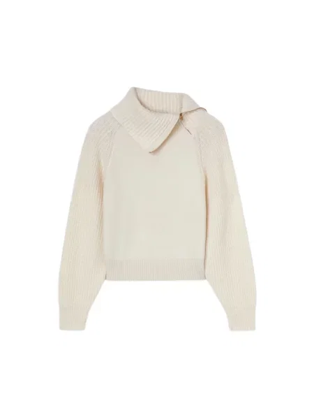 Sweter Agnona z kaszmiru biały