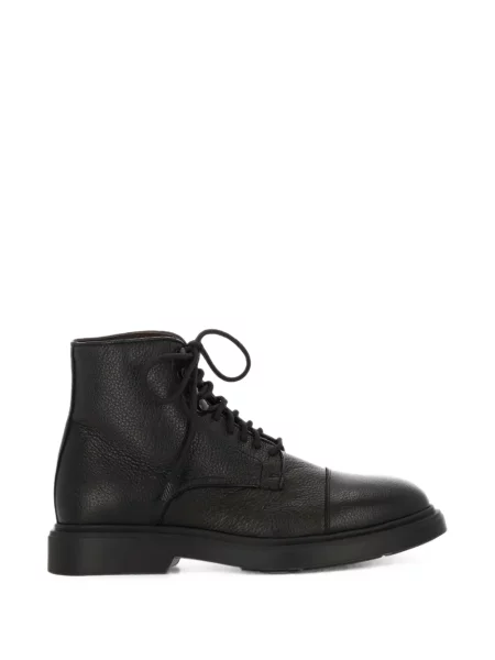 Botine Boemos cu șireturi din piele negru