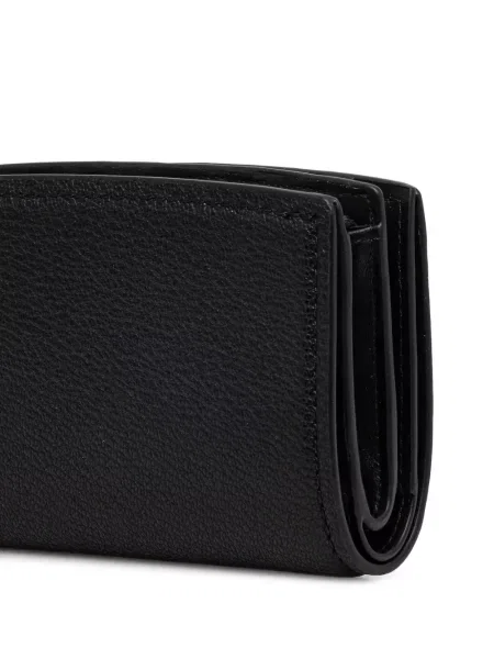 Pruhovaná plisovaná peněženka Michael Michael Kors s potiskem šedá