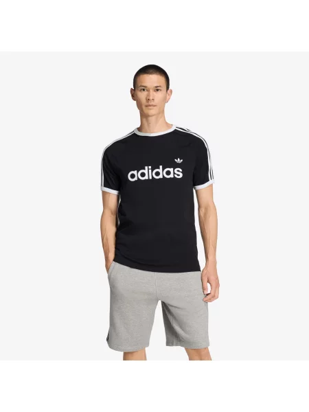 T-shirt adidas Slim Ringer T-Shirt Black S μαύρο