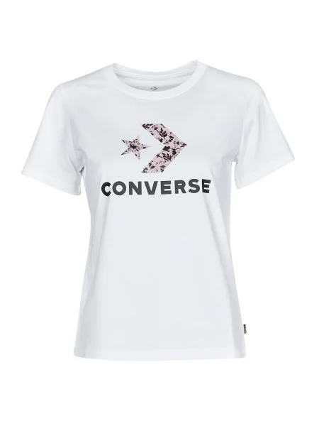 Virágos klasszikus ruha Converse fehér