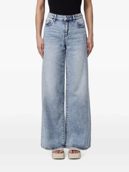 Blugi cu picior larg Armani Exchange albastru