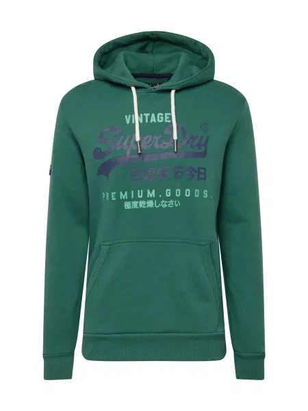 Hoodie Superdry s kapuco zelena