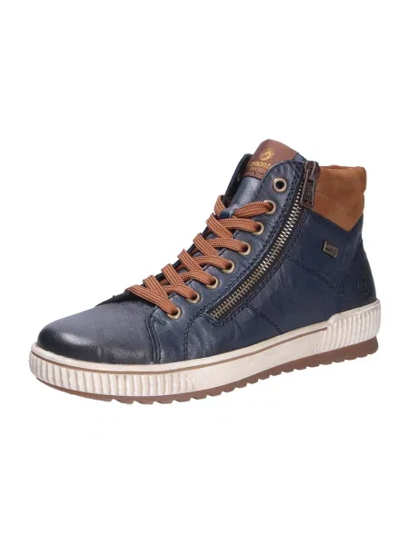 Sneakersy Remonte skórzane niebieskie