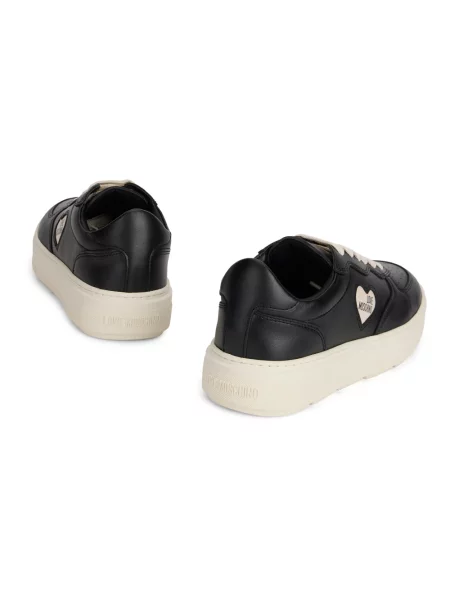 Sneakersy Love Moschino skórzane czarne