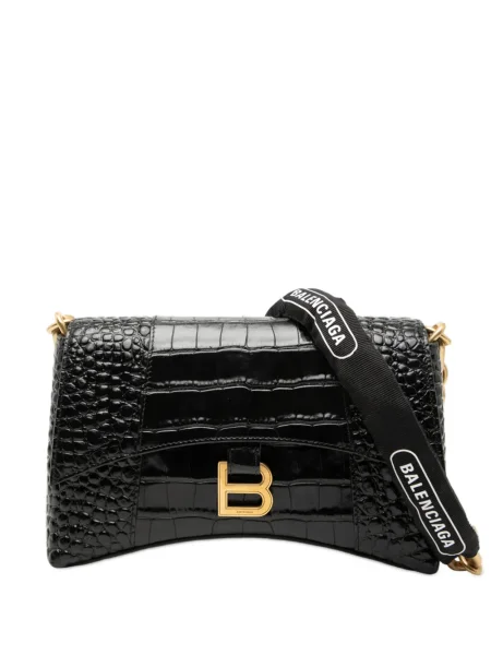 Kožená kožená taška Balenciaga Pre-owned černá