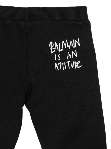 Spodnie dziecięce Balmain czarne