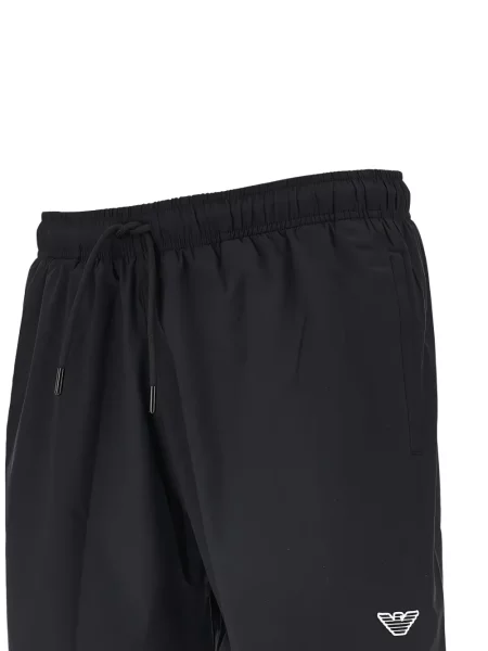 Slip de baie Emporio Armani cu imagine cu cordon negru