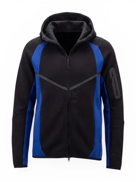 Nike Sportswear Tepláková bunda TECH FLC PRO modrá čierna