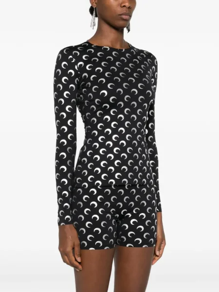 Top Marine Serre cu imagine negru