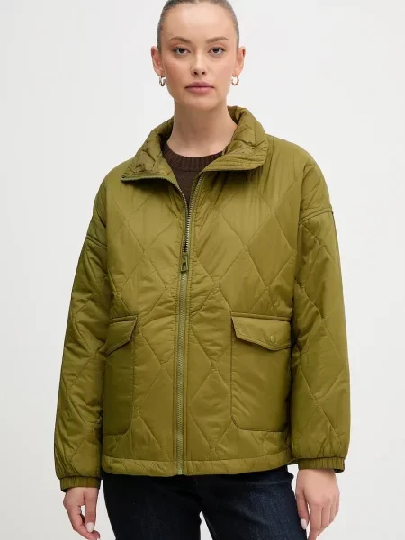 United Colors of Benetton kurtka przejściowa oversize zielony