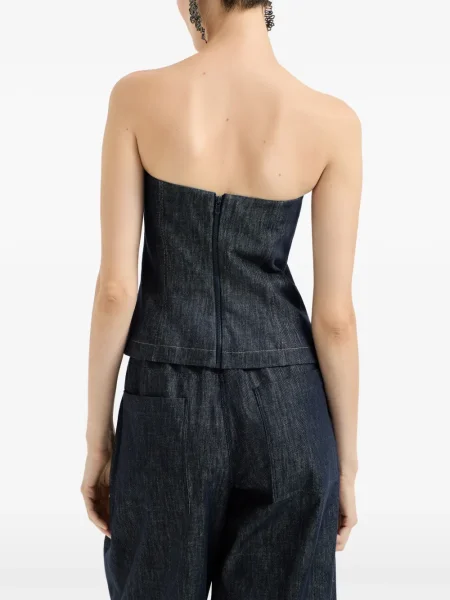 Bluzka Brunello Cucinelli niebieska