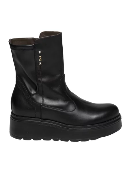 Buty do kostki Nerogiardini skórzane czarne