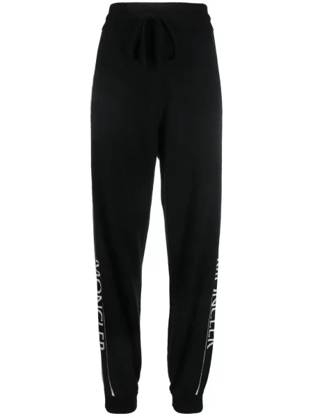 Pantaloni Moncler tricotate negru