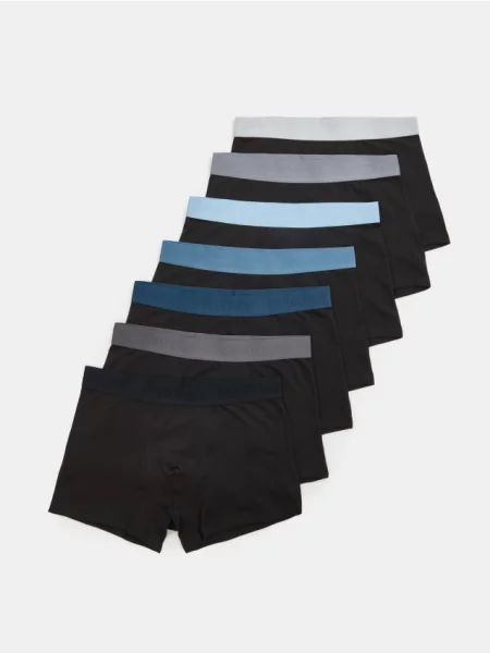 Sinsay Boxerky OEKO-TEX 7 pack černá