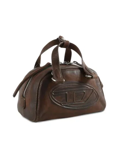 Torebka crossbody Diesel skórzana brązowa