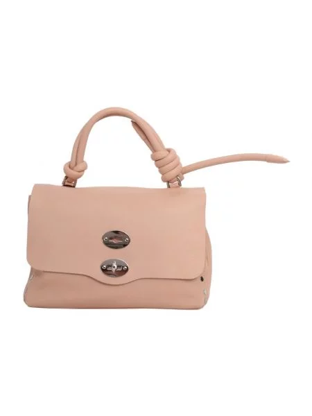 Torebka skórzana Zanellato różowa