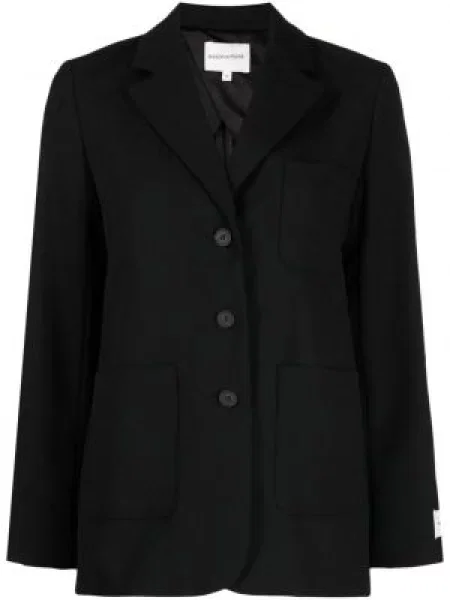 Sacou Maison Kitsune cu un singur rând de nasturi cu autograf negru