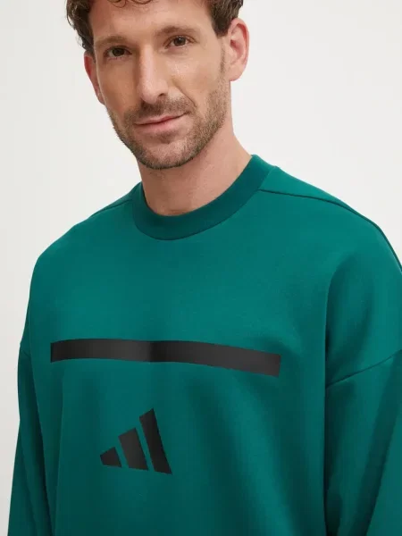 Mikina adidas ZNE s potiskem zelená