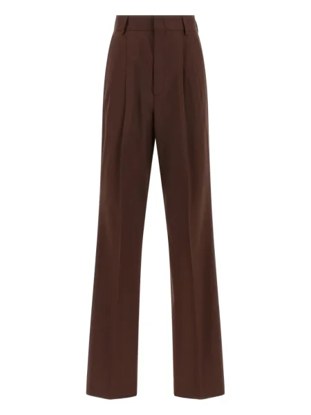 Pantaloni Armarium de lână plisate maro