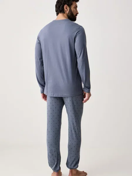 Calvin Klein Underwear piżama dwuczęściowa niebieska