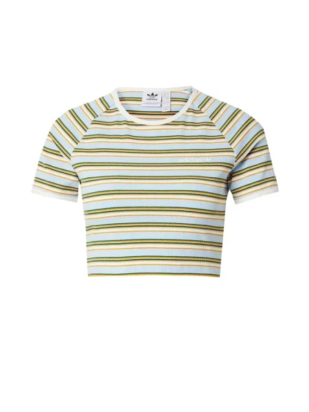 ADIDAS ORIGINALS Tričko marine modrá / světlemodrá / oranžová bílá