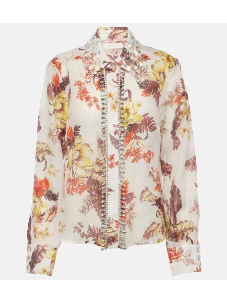 Cămașă Zimmermann de in cu imagine