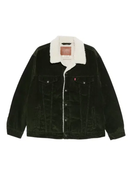 Яке Levi's® от рипсено кадифе зелено