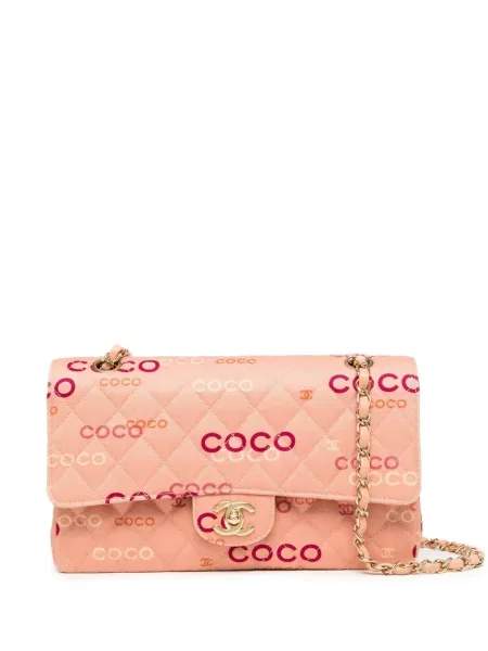 Kabelka Chanel Pre-owned s potiskem růžová