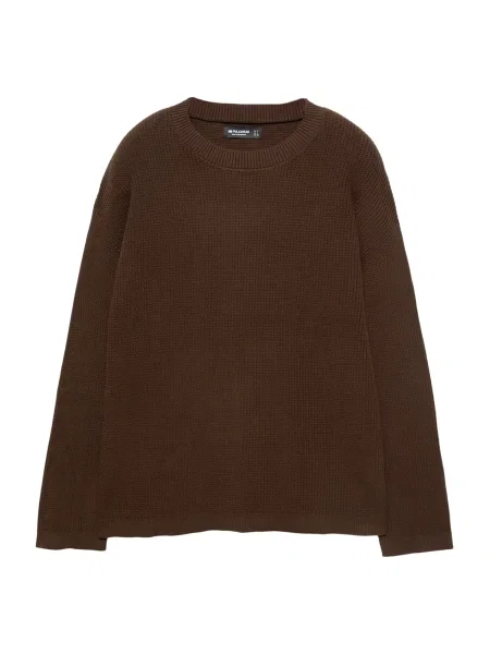 Pull&Bear Pulover ciocolatiu