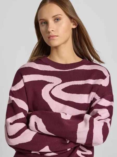 Sweter o kroju relaxed fit z mieszanka model Charlott' Noisy May