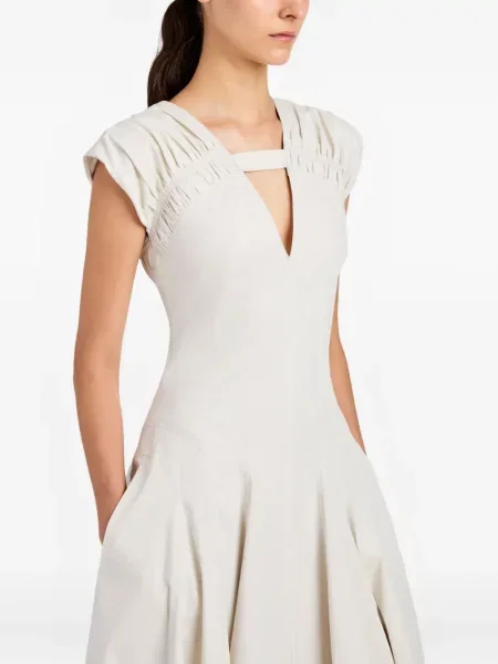 Rochie midi Proenza Schouler până la genunchi de costum alb