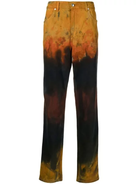 Proste jeansy Eckhaus Latta z przetarciami