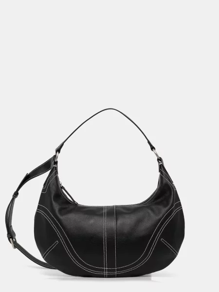 Usnjena torbica Answear.LAB črna