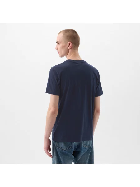 Tričko GAP Pocket Micro Logo Tee Tapestry Navy S námořnictvo