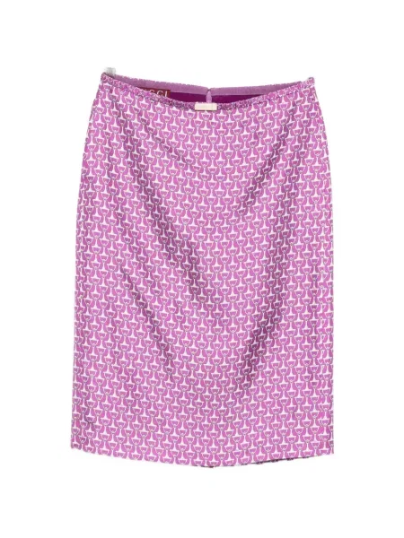 Fustă Gucci cu imagine violet