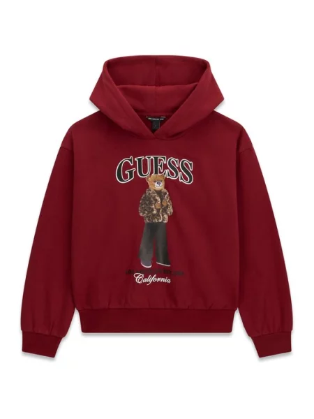 Guess Bluza Bordowy