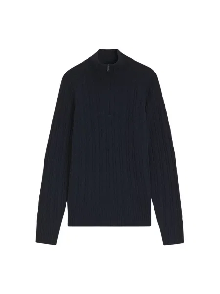 Sweter Boss wełniany granatowy
