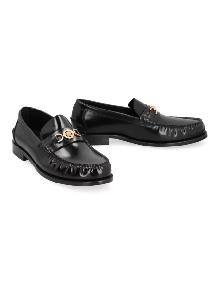 Półbuty Versace Medusa eleganckie czarne