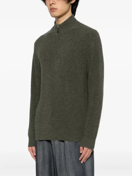 Sweter N.peal żakardowy zielony