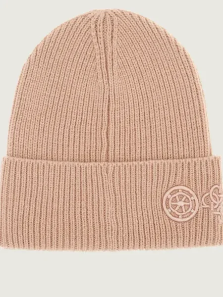 Guess Căciulă CRESIDIA cu adaos de lână roz