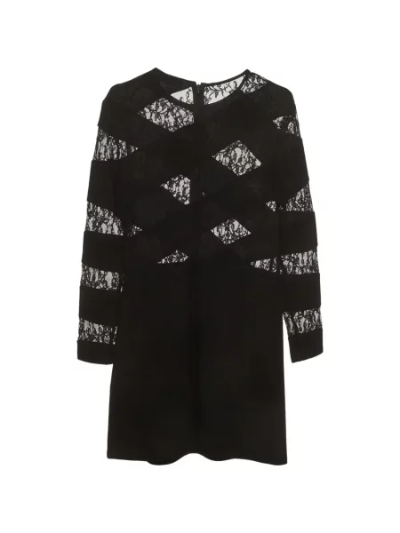 Rochie mini Sandro din dantelă negru