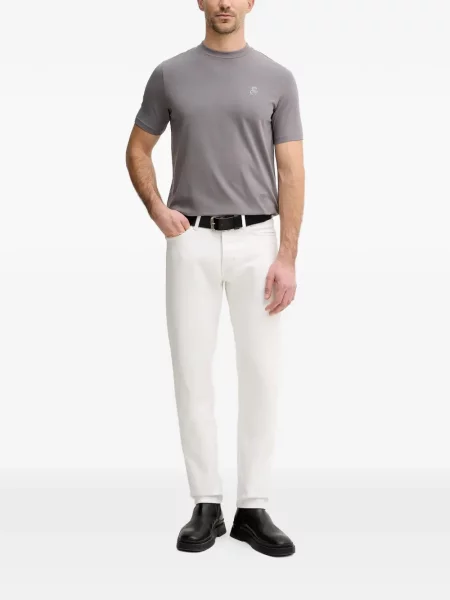 Tricou Karl Lagerfeld cu broderie gri
