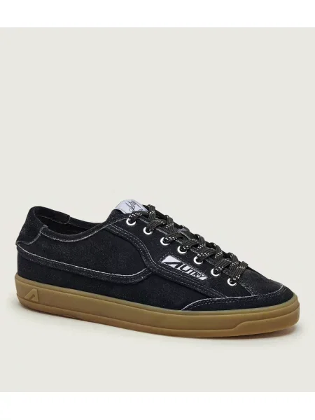 AUTRY Windscape sneakers pentru bărbați din piele întoarsă negru
