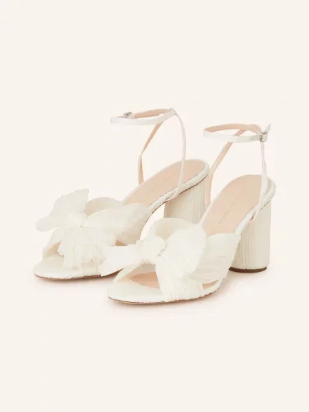 Loeffler Randall Sandały Na Camellia weiss białe