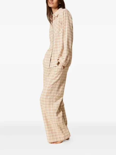 Pantaloni Twinset în carouri